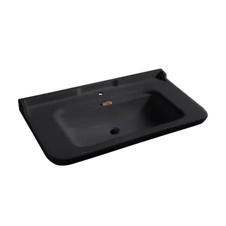 Kerasan Waldorf Раковина, 1 отв, керамическая, цвет: черный/бронза
