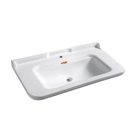 Kerasan Waldorf Раковина, 1 отв, керамическая, цвет: белый/золото