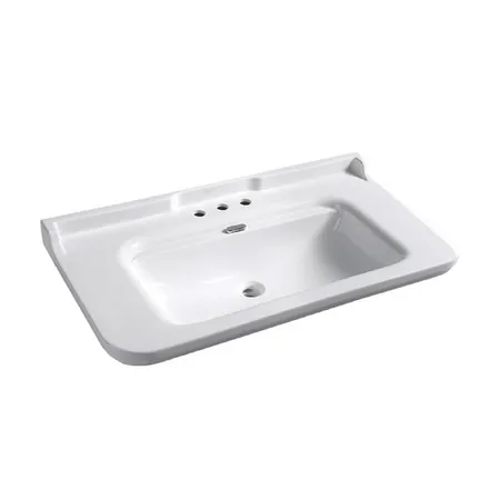 Kerasan Waldorf Раковина, 3 отв, керамическая, цвет: белый/хром