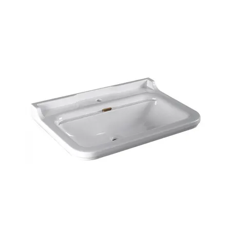 Kerasan Waldorf Раковина, 1 отв, керамическая, цвет: белый/бронза