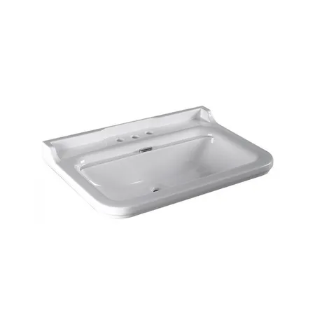Kerasan Waldorf Раковина, 3 отв, керамическая, цвет: белый/хром