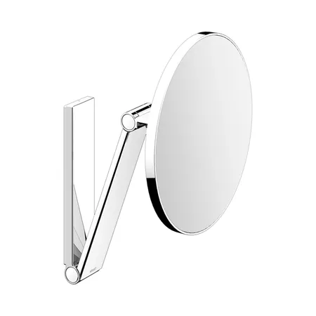 Keuco iLook_move Косметическое зеркало, подвесное, без подсветки, круглое, 3ой рычаг, увеличение x5 цвет: хром