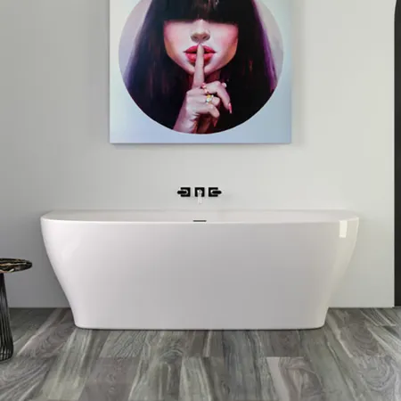 KNIEF Dream Wall Ванна пристенная, с щелевым переливом, цвет: белый