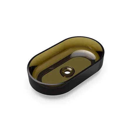 Knief Ellipse Shape Раковина накладная, без отв, из полимерного материала, цвет: Pyrit # 030