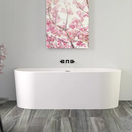 KNIEF Fresh Wall Ванна пристенная, цвет: белый