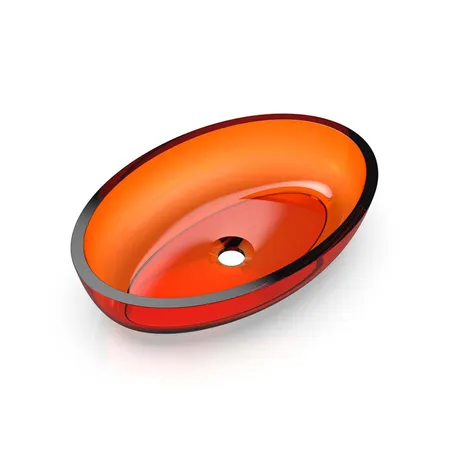 Knief Oval Shape Раковина накладная, без отв, из полимерного материала, цвет: Jaspis # 070