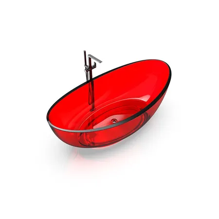 Knief Oval Shape Ванна отдельностоящая, из полимерного материала, цвет: Rubin # 040