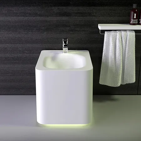 KNIEF Shine Биде напольное, с 1 отв под смеситель, цвет: белый