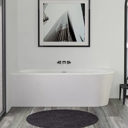 KNIEF Wall Corner R Ванна в левый угол, с компл. крепл.к стене, без сл-перелива, цвет: белый
