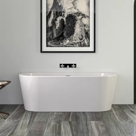 Knief Wall Corner Ванна пристенная, с щелевым переливом, без сл-перелива, цвет: белый глянцевый