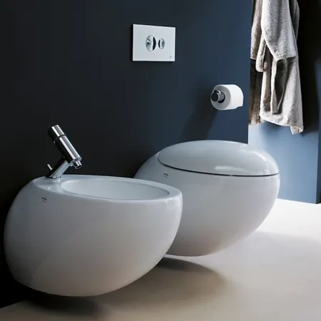 Laufen Alessi One Биде подвесное, с 1 отв. под смеситель, с покр. LCC, цвет: белый