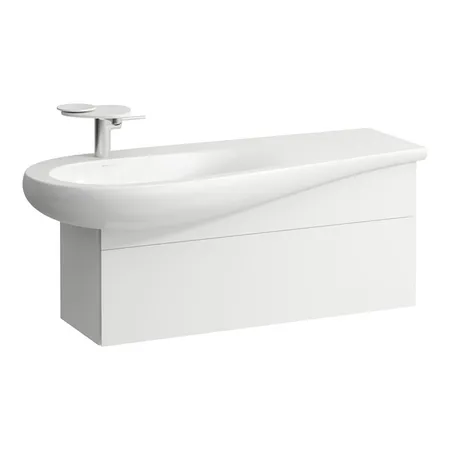 Laufen Alessi One Тумба подвесная, с раковиной, слив слева, цвет: белый матовый