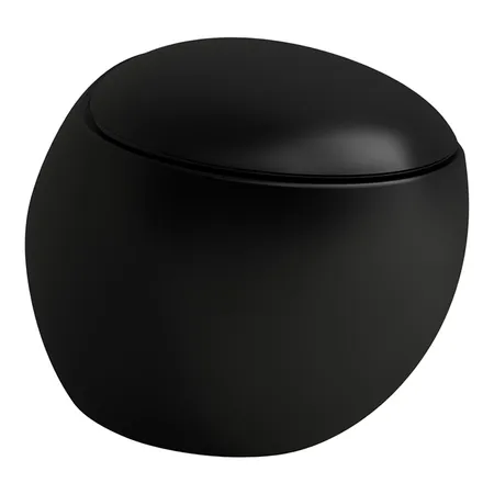Laufen Alessi One Унитаз, подвесной, безободковый, LCC, цвет: черный матовый