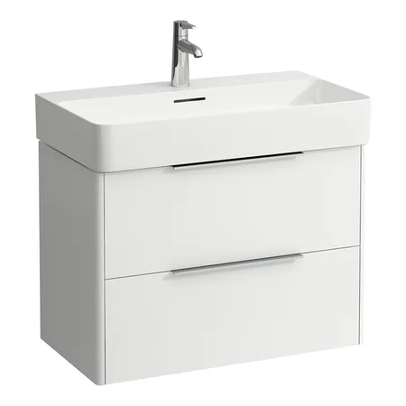 Laufen Base База с раковиной, подвесная, с 2 ящиками, цвет: белый матовый (уценена из-за дефекта)