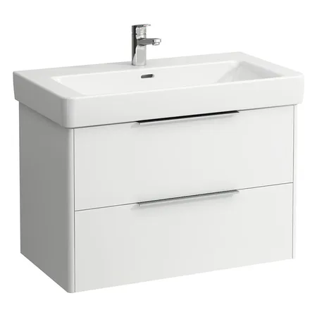 Laufen Base База с раковиной, подвесная, с 2 ящиками, цвет: белый глянцевый