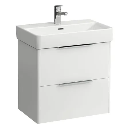 Laufen Base Тумба подвесная, с раковиной, с 1 отв, цвет: белый матовый