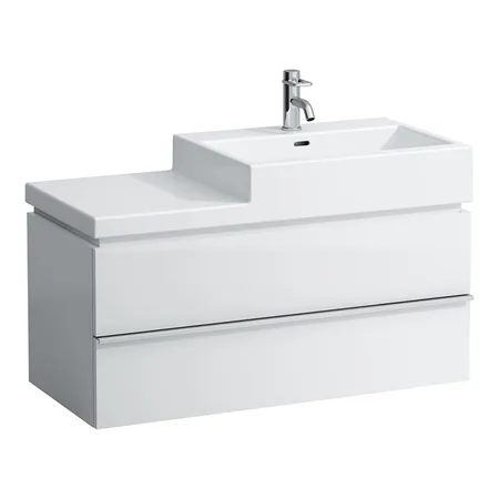 Laufen Case For Living City Тумба с раковиной, 2 ящика, цвет: белый матовый