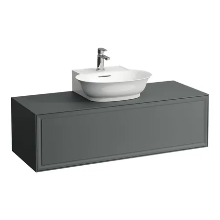 Laufen New Classic Тумба с раковиной, 1 ящик, подвесная, цвет: серый