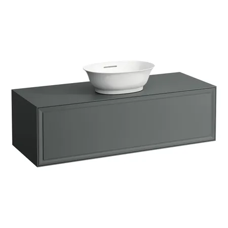 Laufen New Classic Тумба с раковиной, 1 ящиком, подвесная, цвет: серый