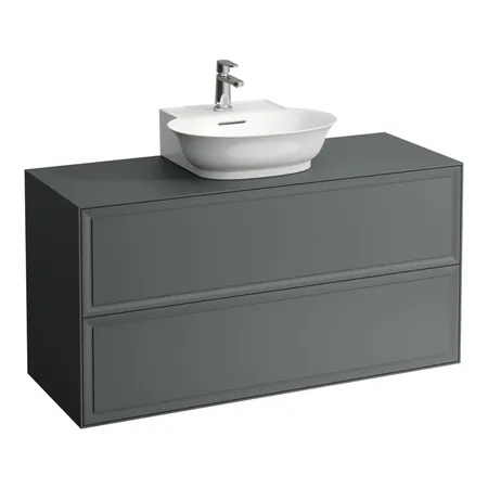 Laufen New Classic Тумба с раковиной, 2 ящика, подвесная, цвет: серый