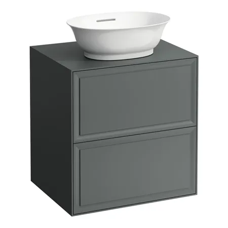 Laufen New Classic Тумба с раковиной, 2 ящика, подвесная, цвет: серый