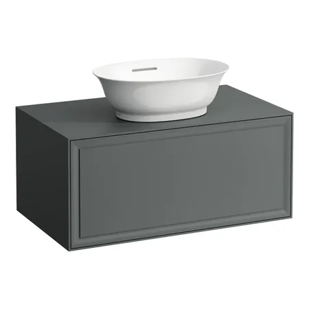 Laufen New Classic Тумба с раковиной, 1 ящик, подвесная, цвет: серый