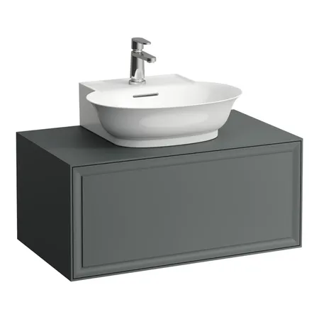 Laufen New Classic Тумба с раковиной, 1 ящиком, подвесная, цвет: серый