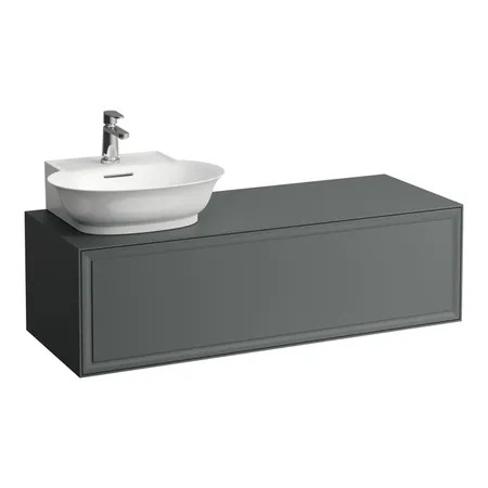Laufen New Classic Тумба с раковиной, SX, 1 ящик, подвесная, цвет: серый