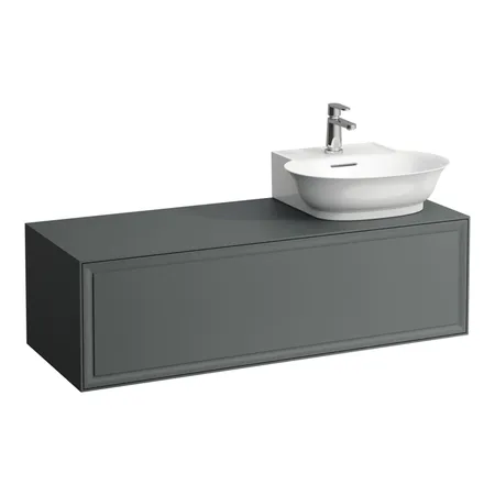 Laufen New Classic Тумба с раковиной, DX, 1 ящик, подвесная, цвет: серый