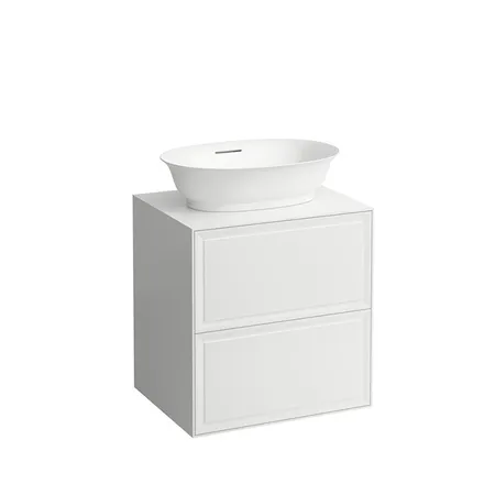 Laufen New Classic Тумба с раковиной, 2 ящика, подвесная, цвет: белый глянцевый