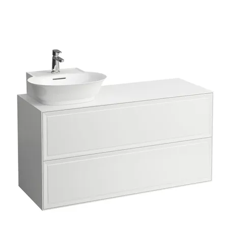 Laufen New Classic Тумба с раковиной, SX, 2 ящика, подвесная, цвет: белый глянцевый
