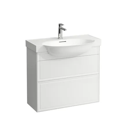 Laufen New Classic Тумба с раковиной, 2 ящика, подвесная, цвет: белый глянцевый