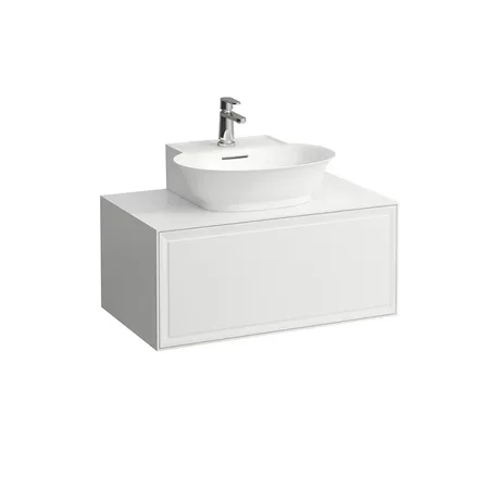 Laufen New Classic Тумба с раковиной, 1 ящиком, подвесная, цвет: белый глянцевый (для раковины 816852)