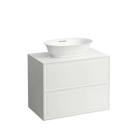 Laufen New Classic Тумба с раковиной, 2 ящика, подвесная, цвет: белый глянцевый (для раковины 812852, 812853)