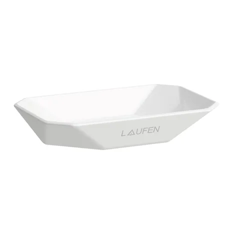 Laufen Home collection Керамическая мыльница TRIO DISH, настольная, цвет: белый