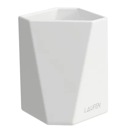 Laufen Home collection Керамический стакан TRIO CUP, настольный, цвет: белый