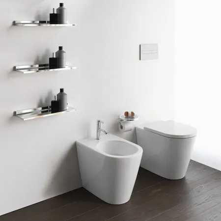 Laufen Kartell Биде напольное, с 1 отв. под смеситель, без боковых отв, с покр. LCC, цвет: белый