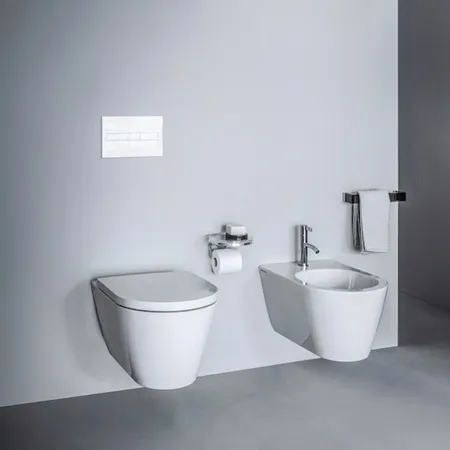 Laufen Kartell Биде подвесное, с 1 отв. под смеситель, без боковых отв, с покр. LCC, цвет: белый