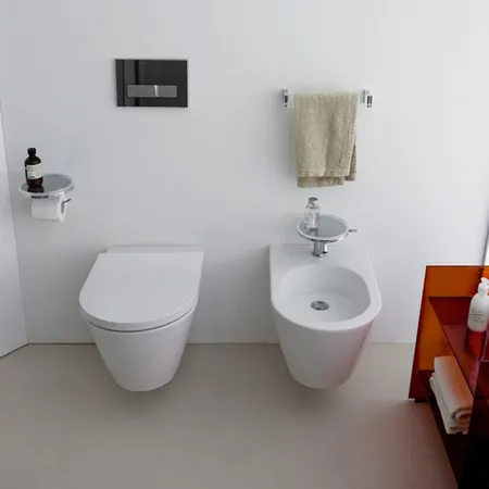 Laufen Kartell Биде подвесное с 1 отв. под смеситель, без боковых отв, цвет: белый