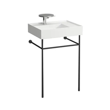 Laufen Kartell Консоль, с раковиной на 1 отв, напольная, покрытие LCC, цвет: черный матовый