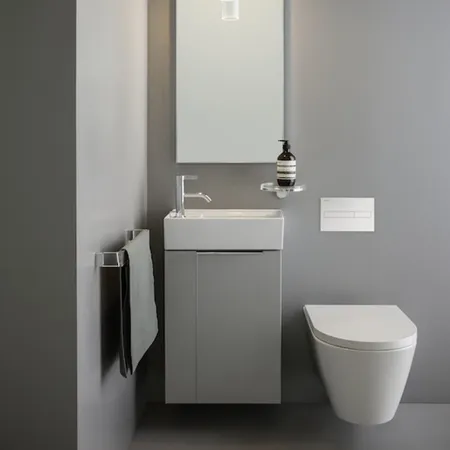 Laufen Kartell Раковина без перелива, с 1 отв. под смес, полочка слева, цвет: белый