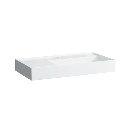 Laufen Kartell Раковина, без отв, без перелива, покрытие LCC, цвет: белый