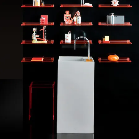 Laufen Kartell Раковина, 1 отв, напольная, без перелива, цвет: белый