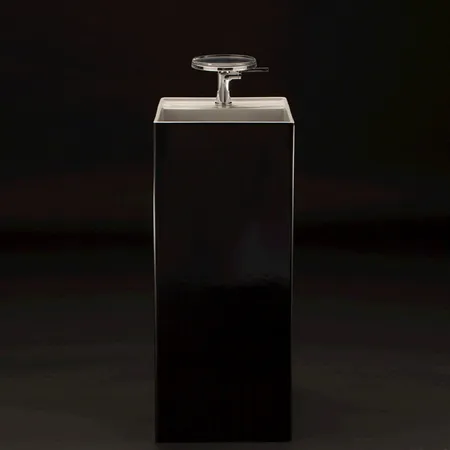 Laufen Kartell Раковина, 1 отв, напольная, без перелива, цвет: черный