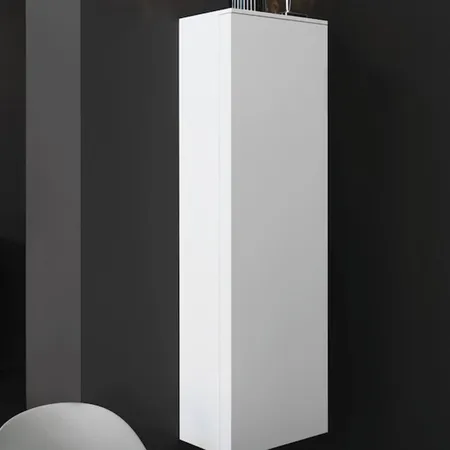 Laufen Kartell Шкаф подвесной, с 1 дверцей, 4 стек. полки, SX, цвет: белый матовый