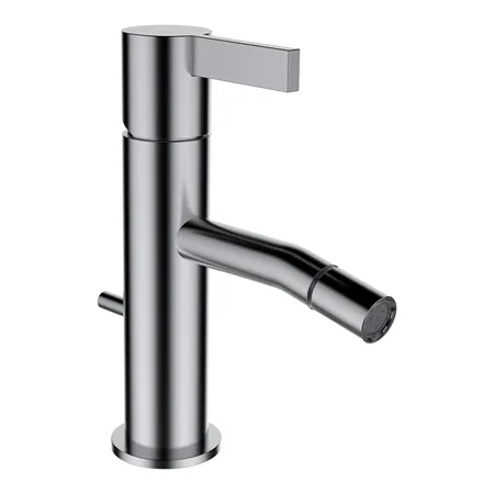 Laufen Kartell Смеситель для биде, на 1 отв, с донным клапаном, излив, цвет: нержавеющая сталь (PVD)Kartell [5558]