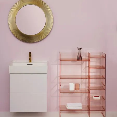 Laufen Kartell Стеллаж, пластик, напольный, цвет: пудровый розовый