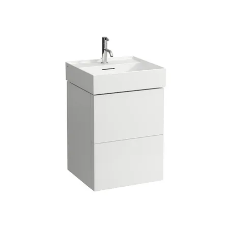 Laufen Kartell Тумба с раковиной, с 1 отв, 2 ящика, цвет: белый матовый