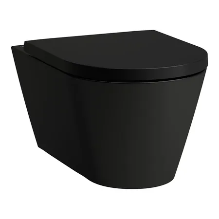 Laufen Kartell Унитаз подвесной, безободковый, c покрытием LCC, цвет: черный матовый