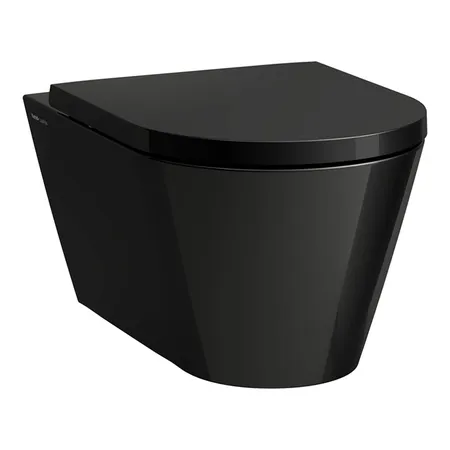 Laufen Kartell Унитаз подвесной, безободковый, цвет: черный глянцевый